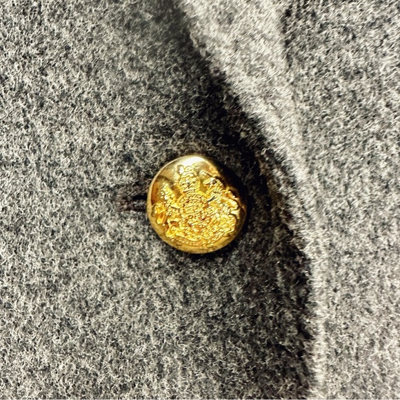 NWOT Lauren Ralph Lauren Wool / Cashmere Charcoal Gray Patch Pocket Blazer SZ 6 - Picture 4 of 13